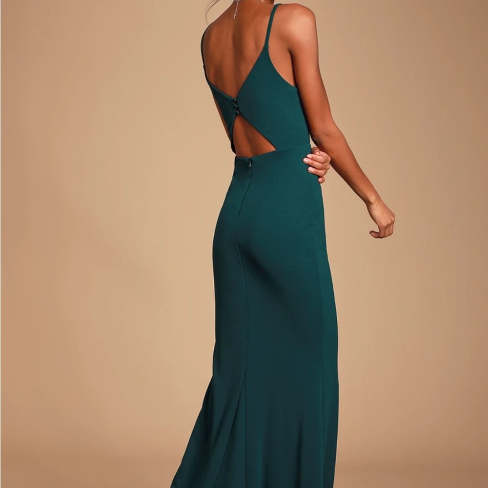 Lulu’s moments of bliss backless mermaid dress NWT